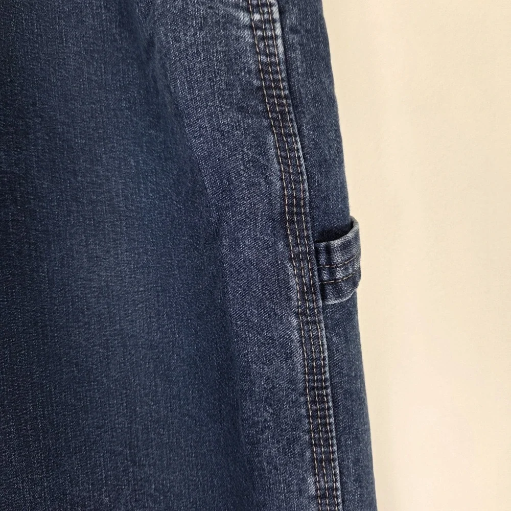 VTG Wrangler Carpenter Jeans 36 X 34 Cargo Mens Workwear Medium Wash